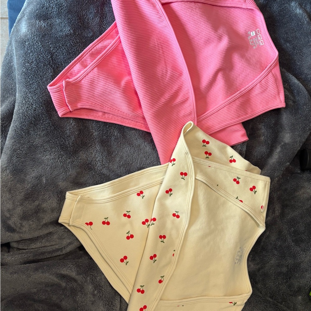 Pink and Cream Bodysuit Set